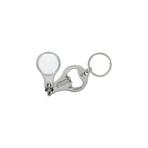 Bottle Opener-Nail Clipper & File Keychain