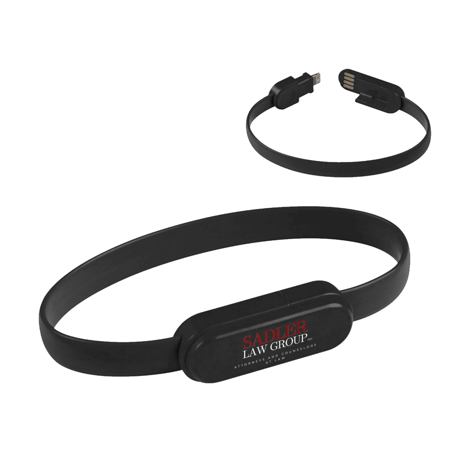 Charging Cable Wristband branded