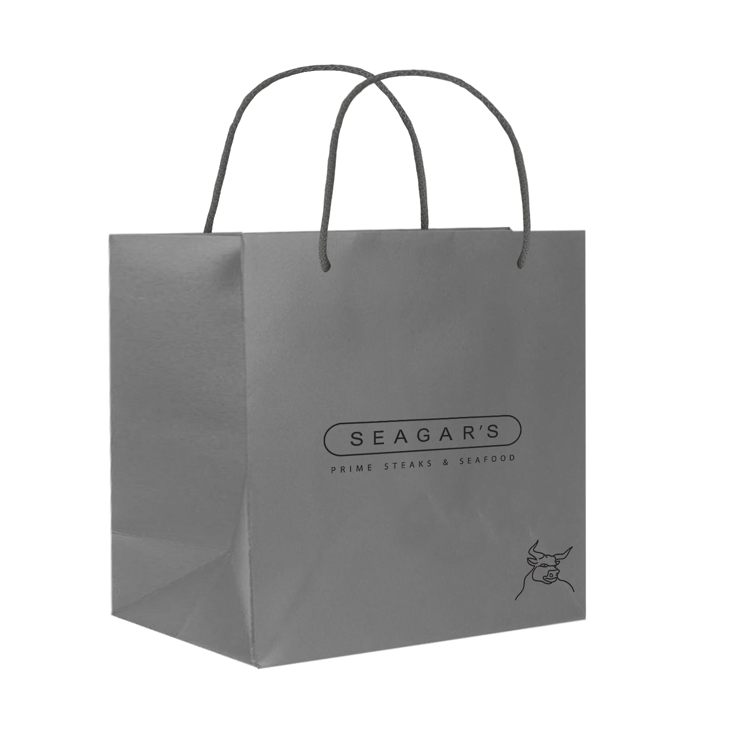 Art Paper Takeout Bag branded