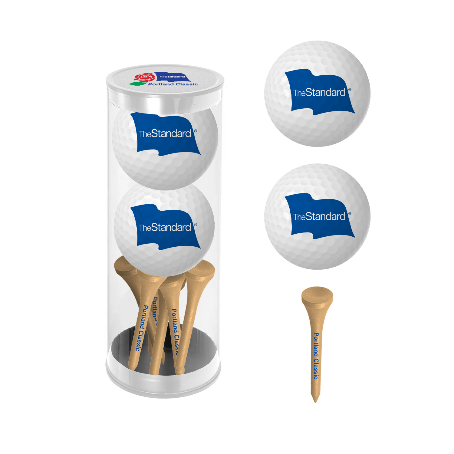 Golf Ball x Tee Set branded