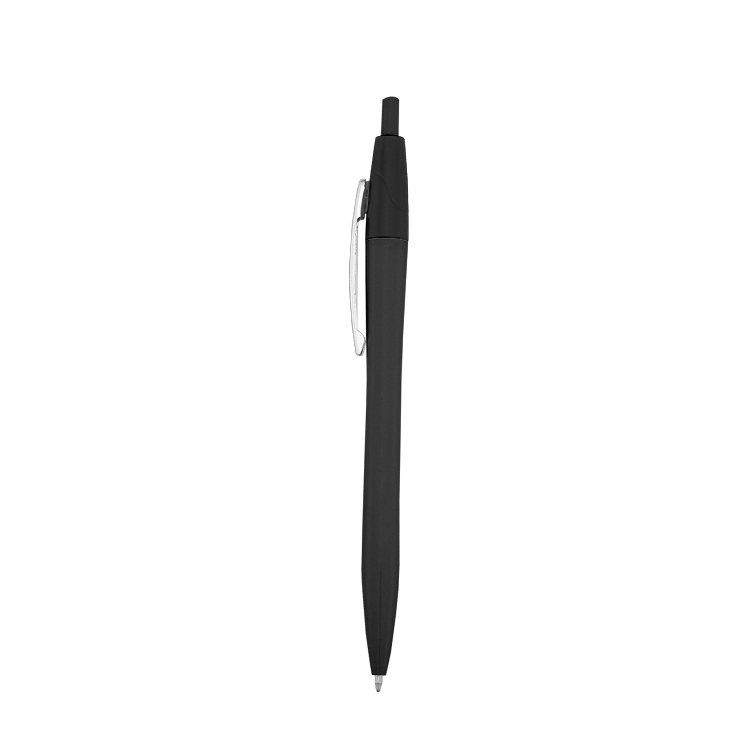 Soft-Touch Click Pen — Black